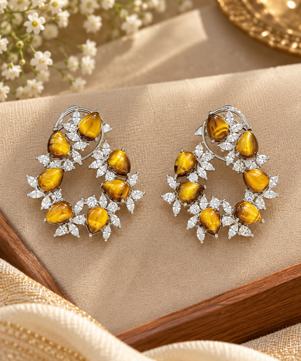 Tigers Eye Studs GS#634