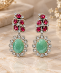 Aaranya Emerald Ruby Earrings GS#767