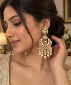 Deewan-E-Khas Chandbali Earrings