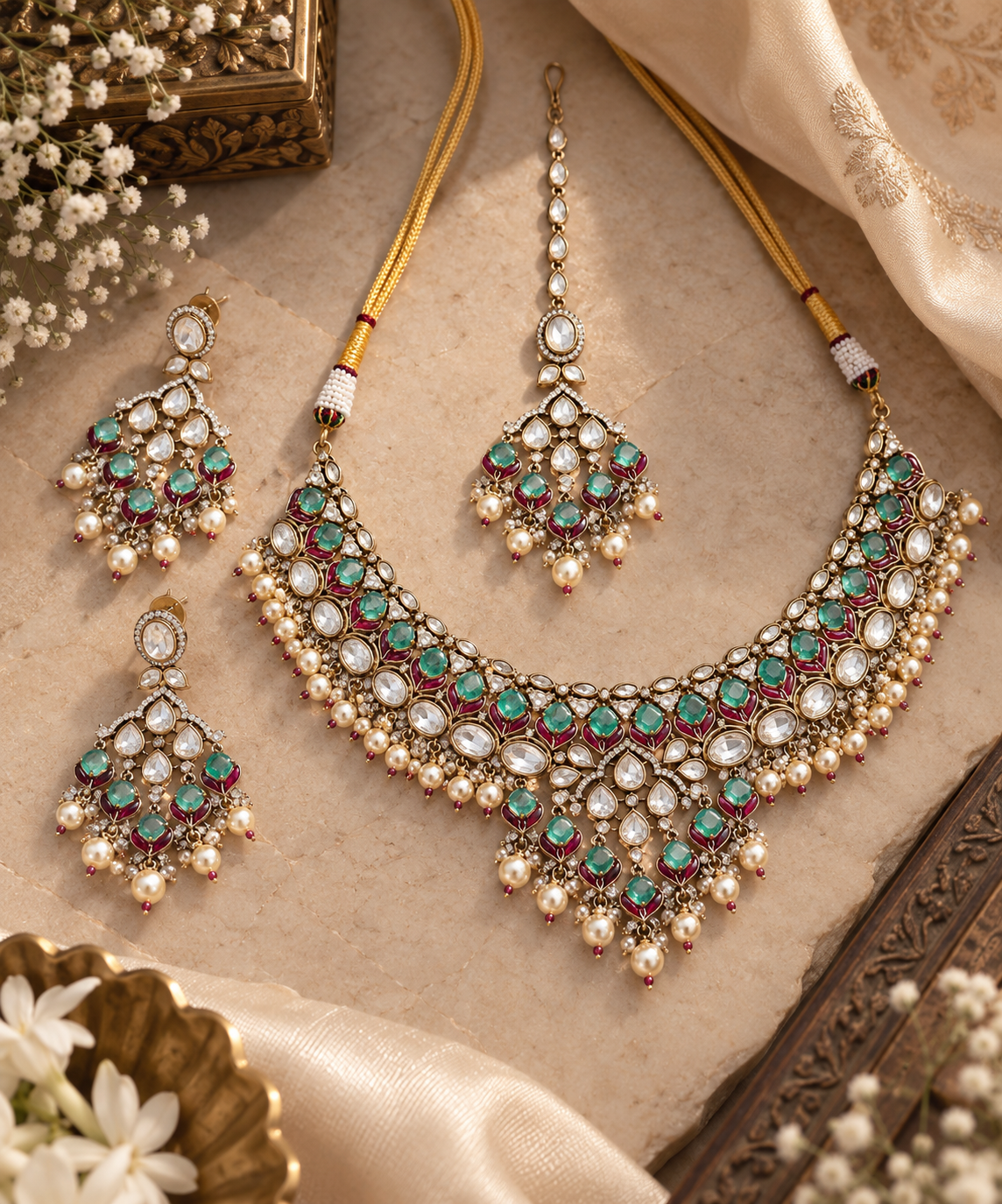 Ellora Moissanite Polki Set GS#1425