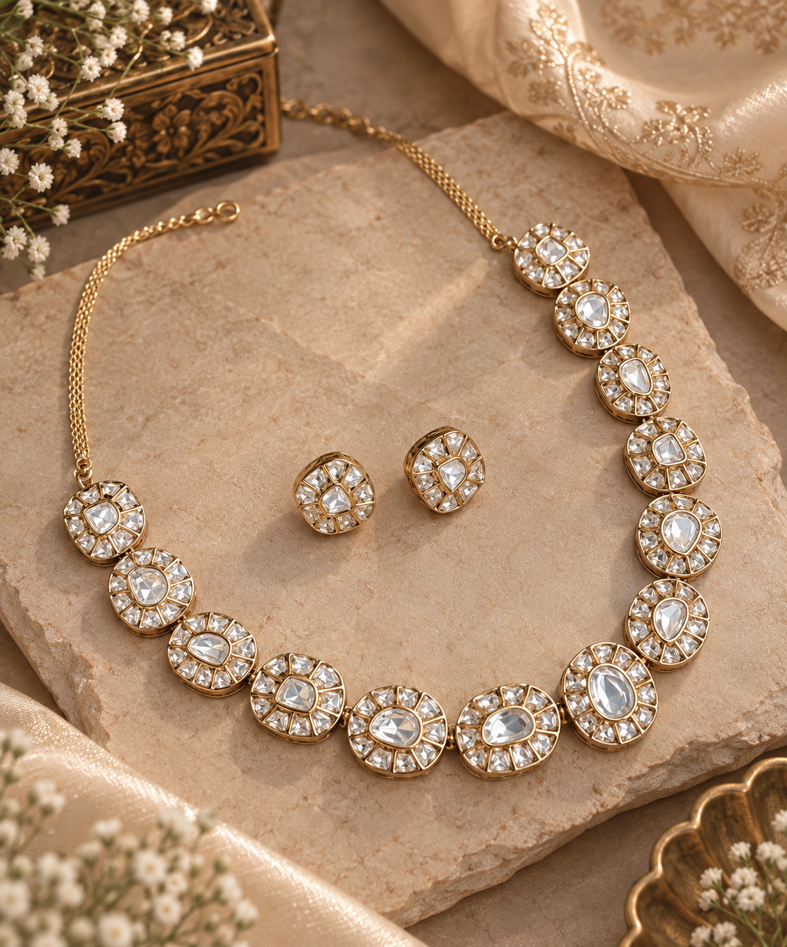 Aaina Mahal Polki Set GS#705
